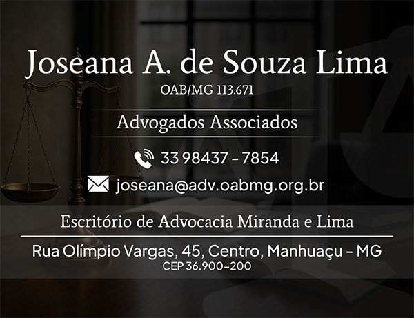 JOSEANA APARECIDA DE SOUZA LIMA- ADVOGADA