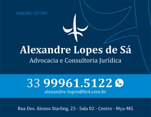 ADVOGADO- ALEXANDRE LOPES DE SÁ